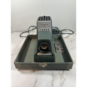 Vintage Argus 300 Automatic Slide Projector w/ Case • Untested Retro Photo